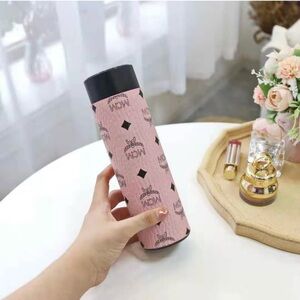 Digital MCM Pink Patterned Travel Tumbler